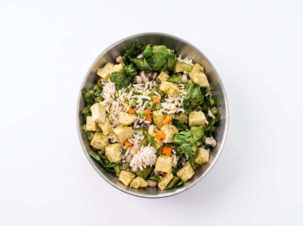 LEI CHA with Tofu and Brown Rice