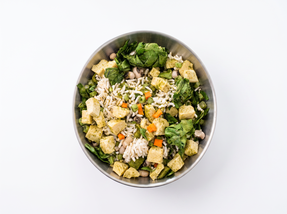 LEI CHA with Tofu and Brown Rice
